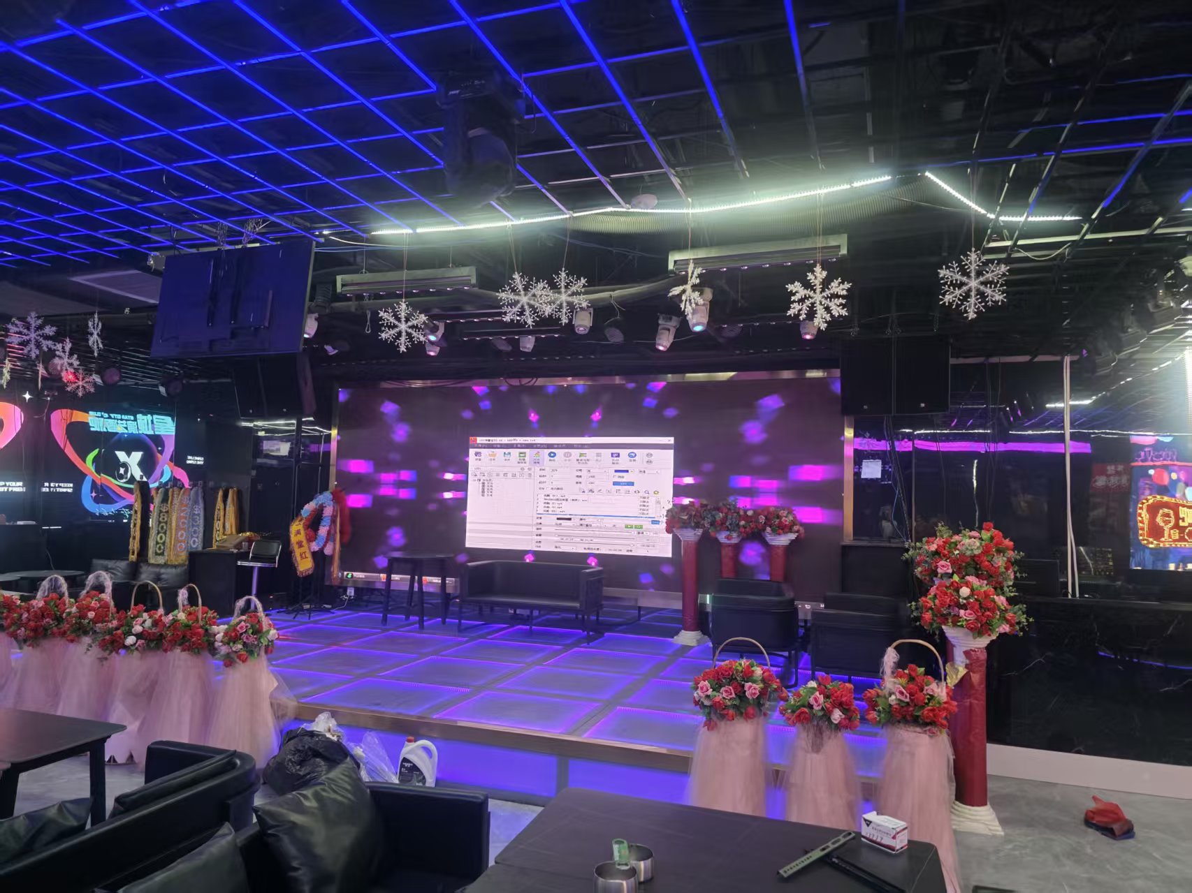 杭州临平中强大厦ktv p2led显示屏