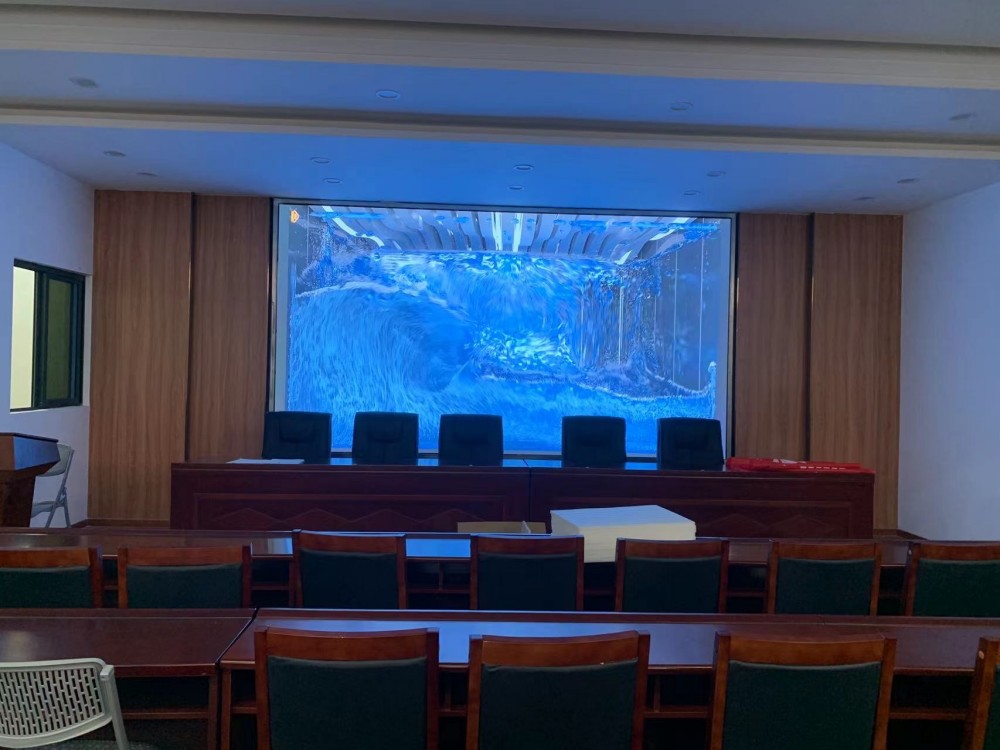 绍兴轻纺城某公司会议室P2LED显示屏