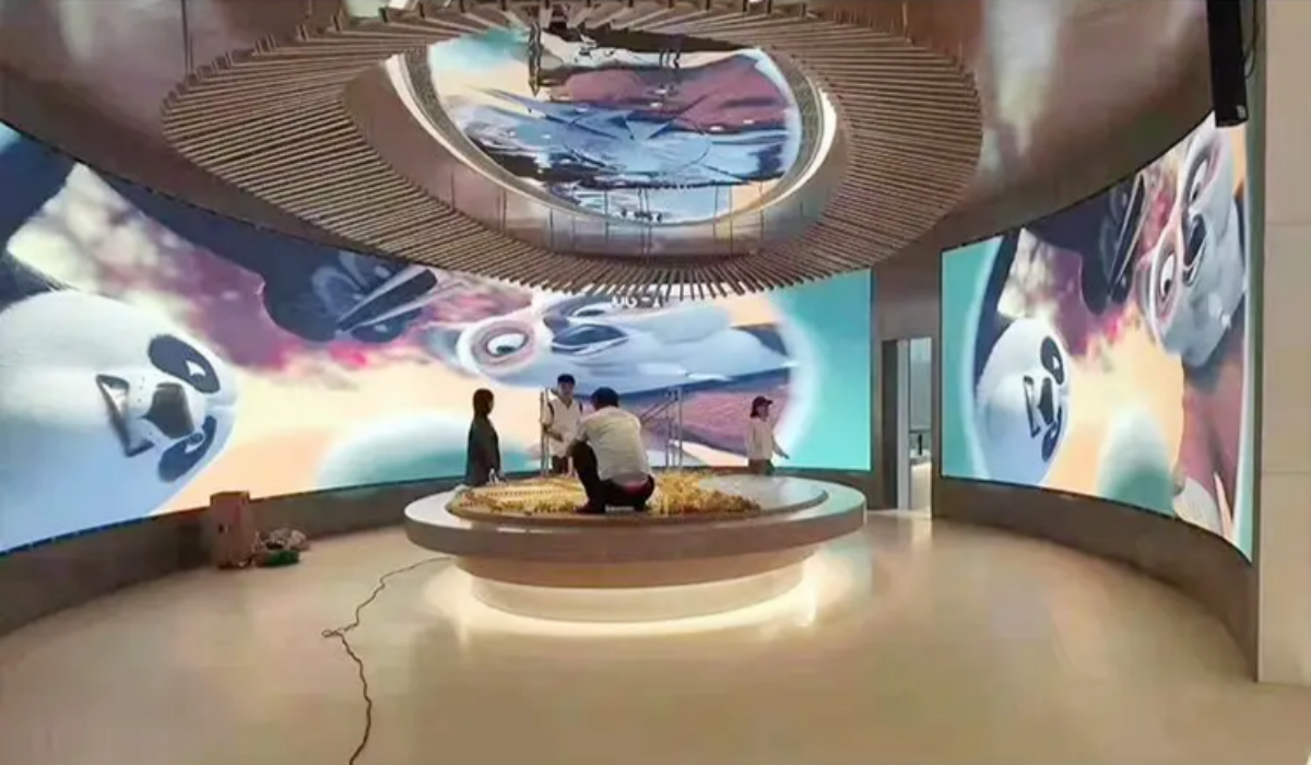 丽水某企业展厅LED显示屏